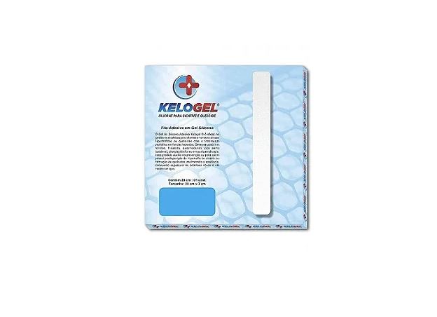 Fita de Gel Silicone para Cicatriz tipo Adesivo Kelogel 20cm x 3cm Unidade