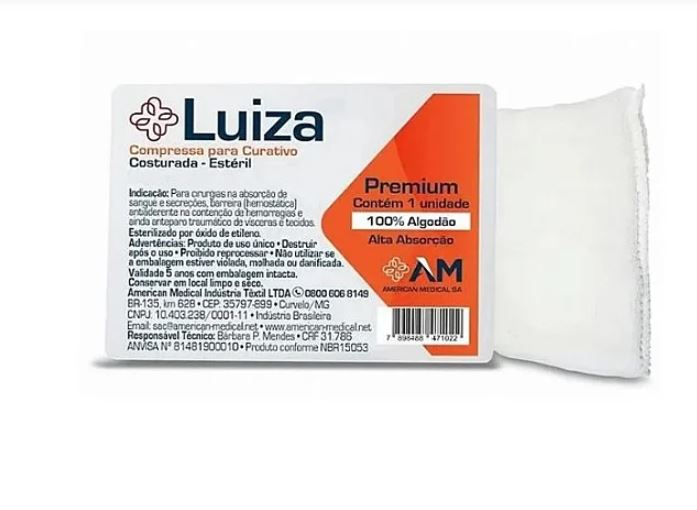 Curativo Cirúrgico Algodonado 10cm x 15cm - Estéril | Zobec Luiza