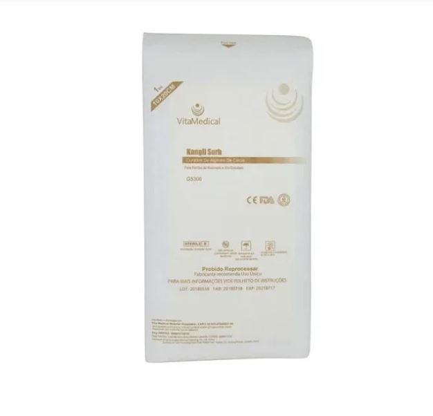 Curativo de Alginato de Cálcio 10x20cm - Kangli Sorb | Vita Medical
