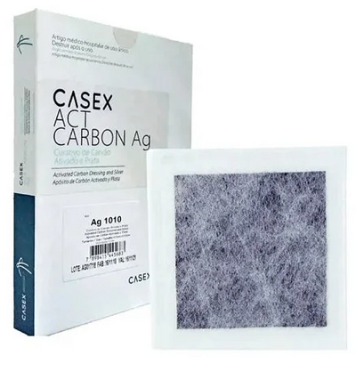 Casex - Curativo Carvão Ativado Com Prata 10,5x10,5cm - Unidade