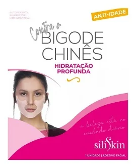 Siliskin - Adesivo Anti Rugas Hidratação Bigode Chines em Silicone / Unidade