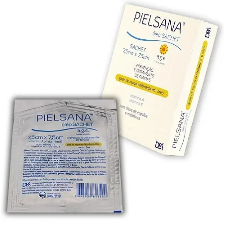 DBS - Gaze Rayon Pielsana 7,5cm x 7,5cm - 3ml A.G.E Unidade