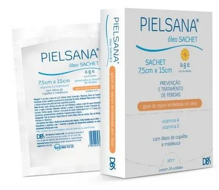 DBS - Gaze Rayon Pielsana 7,5cm x 15cm - 5ml A.G.E Unidade