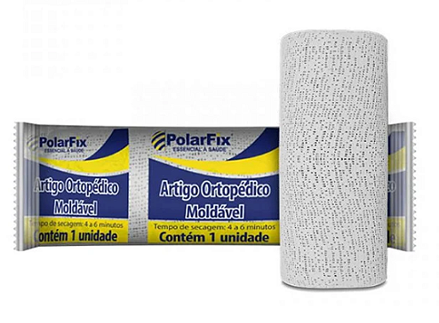 Polarfix - Atadura Gessada Branca 20cm x 4m Unidade