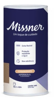Missner - Esparadrapo Bege 10cm x 4,5m Impermeável