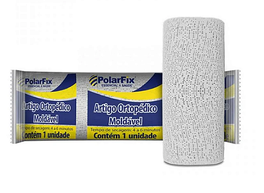 Polarfix - Atadura Gessada Branca 15cm x 3m Unidade