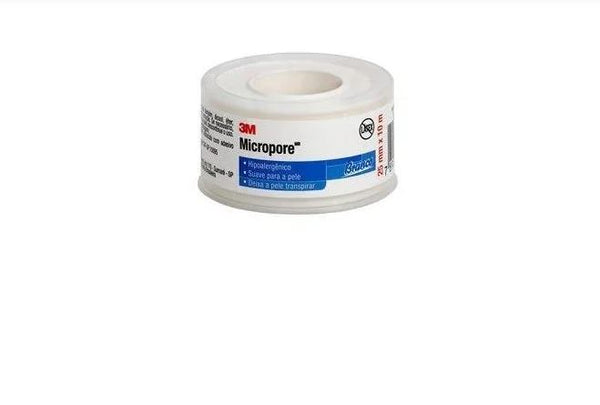 Fita Micropore da 3M 25mm x 10mt Branca