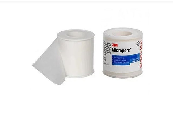 Fita Micropore da 3M  50mm x 10mt Branca